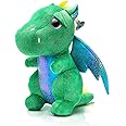 YUKOUQIAN Dragon Stuffed Animal Cute Dragon Plush Doll Soft Toy 10 inch for Girls Boys Christmas Children's (Dragon Green 25cm)