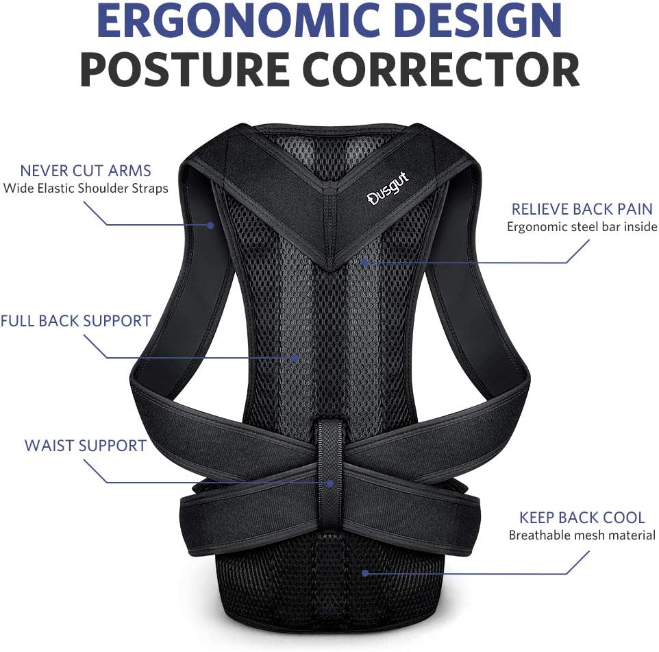 Back Posture Corrector Back Brace, Dusgut Posutre Corrector for Men and
