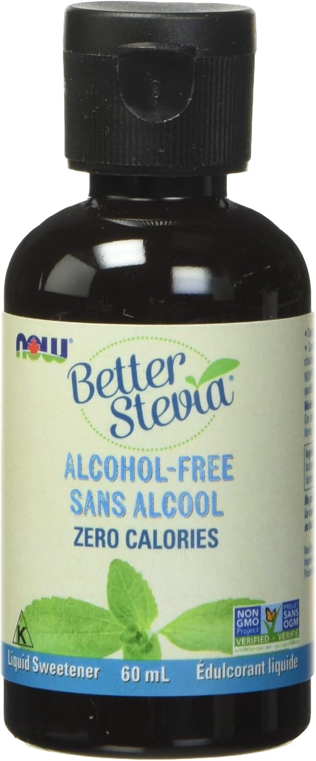 NOW Stevia Glycerite AlcoholFree Liquid, 60 g Buy Online at Best