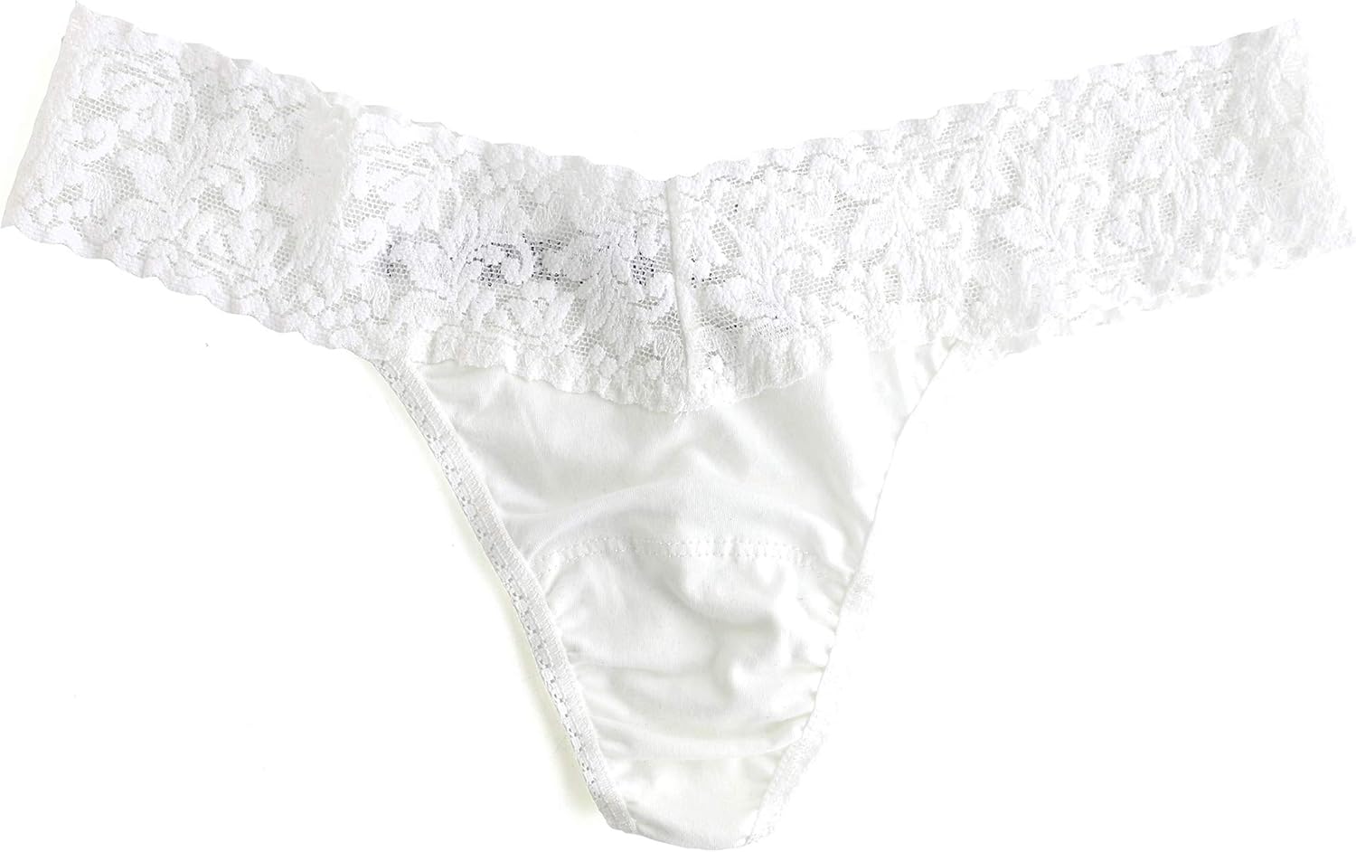 hanky panky, Low Rise Cotton Thong 3 Pack, Black, White, Chai, One Size (2-12): Thong Underwear: Clothing
