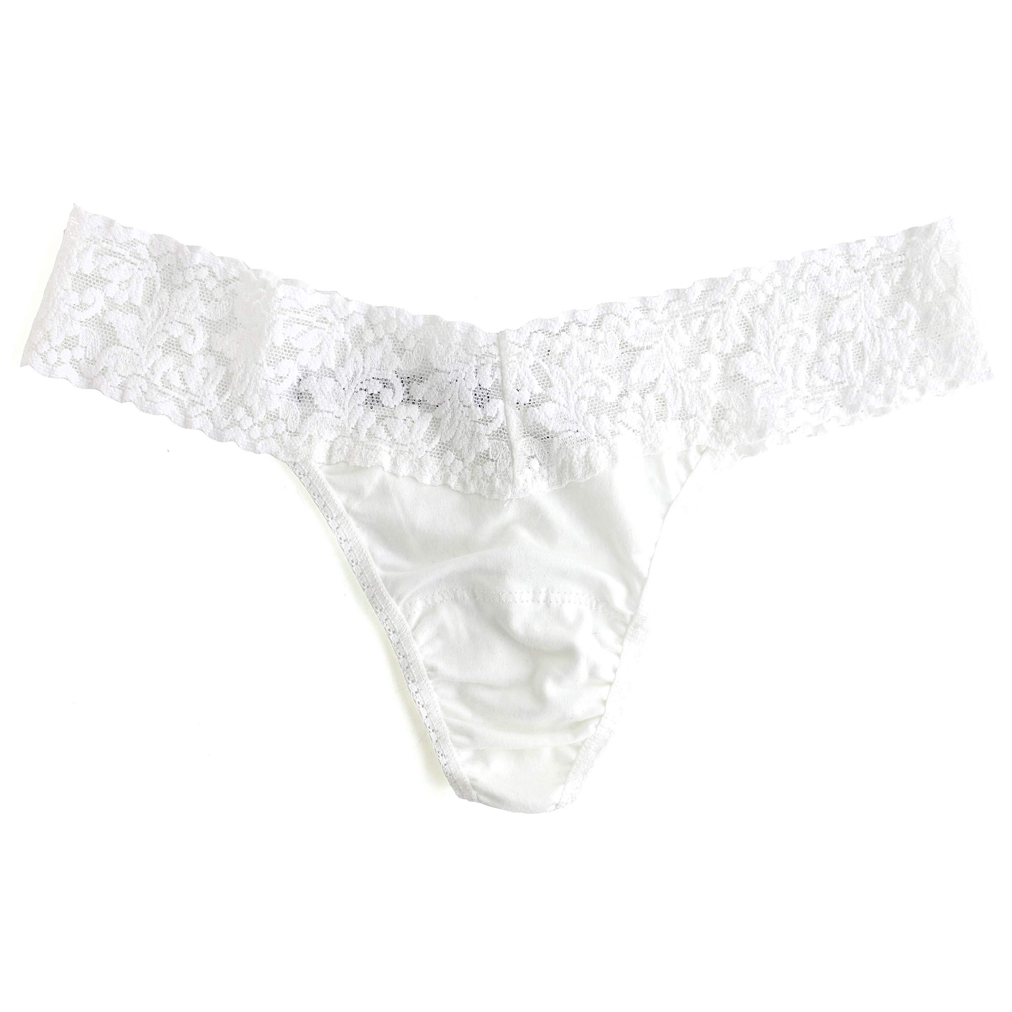 hanky panky Supima Cotton Low Rise Thongs for Women | Lacy Lingerie, Cotton Panties | One Size (4-14) | 3 or 5 pack