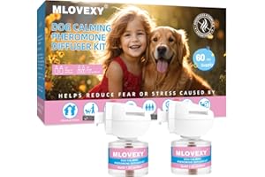 MLOVEXY Dog Pheromone Diffuser for Dog Anxiety Relief, Dog Pheromones Calming Diffuser, Dog Calming Diffuser to Reduce Barkin