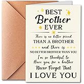 PTRUKD, Funny Brother Birthday Card, Birthday Card for Brother, Suitable for Any Occasion, Unique Gift for Him from Family, Friends, Brothers, Sisters, Humorous Design.