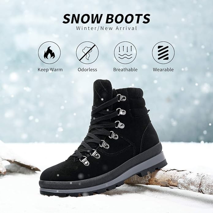 FRACORA Womens Combat Fashion Booties