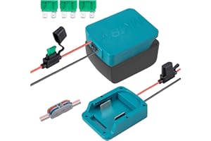 Power Wheel Adapter Compatible for Makita 18V Battery with Fuse & Switch & Wire terminals, Power Connector for Rc Car, Roboti