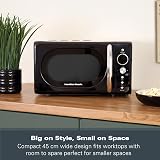 Hamilton Beach Retro Microwave 20L 700W Digital LED 8 Pre-set Black HB70H20B view 5