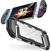 WHWEIYA for Nintendo Switch 2 Case 2025 Slim Armor Protection Dock-Compatible Protective TPU Cover Shock Absorption and Anti-Scratch for Nintendo Switch 2,White