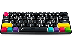 Asceny One - 60% Mechanical Keyboard, True RGB Lights, Spill Proof, Budget 60% Keyboard (Gateron Blue)