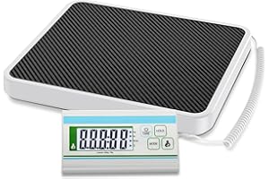 RAOYAN Medical Scale for Body Weight, 660 lb Weight Scale with Easy to Read Digital Display, 0.2 lb High Accuracy Body Weight Scale, 13.4" x 11.8" Platform, Doctor Office, Home, Bariatric Use