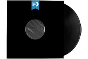 BMC 20 Vinyl Record Inner Sleeves for 12 Inch LP | Black Kraft Paper Sleeves for 33 RPM Premium Storage | Easy Viewing Polyli