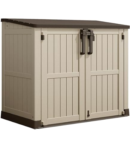 Amazon.com : ZZM 4x2.5 FT Outdoor Storage Shed, Resin Waterproof