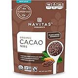 Navitas Organics Raw Cacao Nibs, 4 oz. Bag, 4 Servings — Organic, Non-GMO, Fair Trade, Gluten-Free