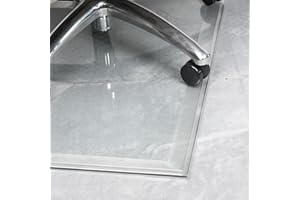 ANZIUS Edge Protector Bumpers, Non Slip Pads for Glass Chair Mat, Prevent Office Chair from Rolling Off Glass Mat, Keep Chair Mat from Sliding, Fit for 1/5"~1/4" Thick Mat(5 Ft, Clear)