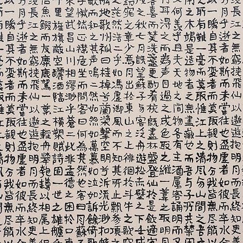 Kanji Writing: Asian Japanese Fabric by A. Henry - By The 1/2 Yard