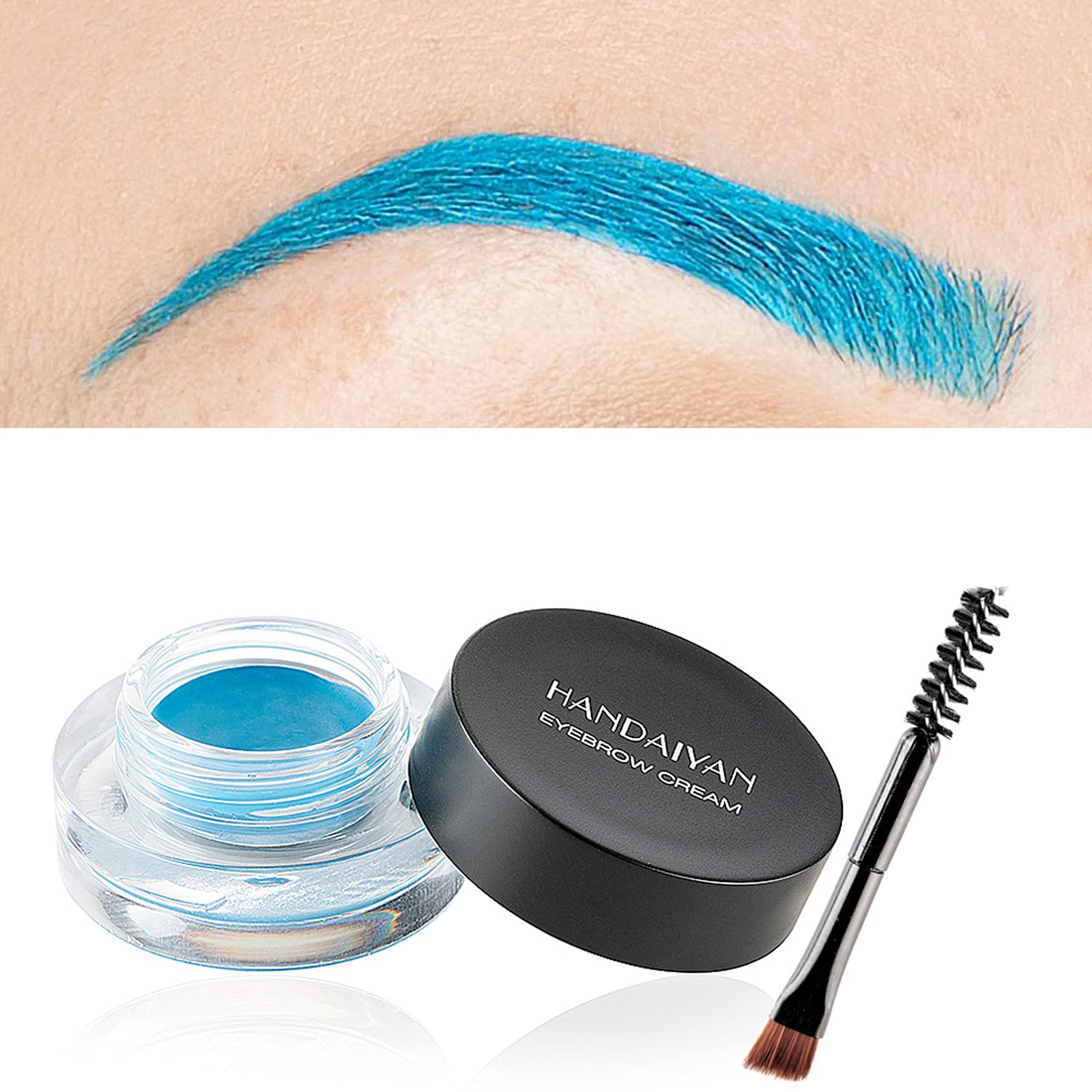 Eyebrow Cream, Waterproof Eyebrow Gel Long Lasting Brow Pomade with Brush, Natural Versatile Tinted Brow Gel Creates Natural Looking Brows for Holiday Parties Makeup — image 1