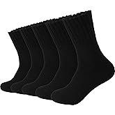 BomKinta Boot Socks for Men - Solid Winter Socks Thick Warm Work Socks Size 7-12