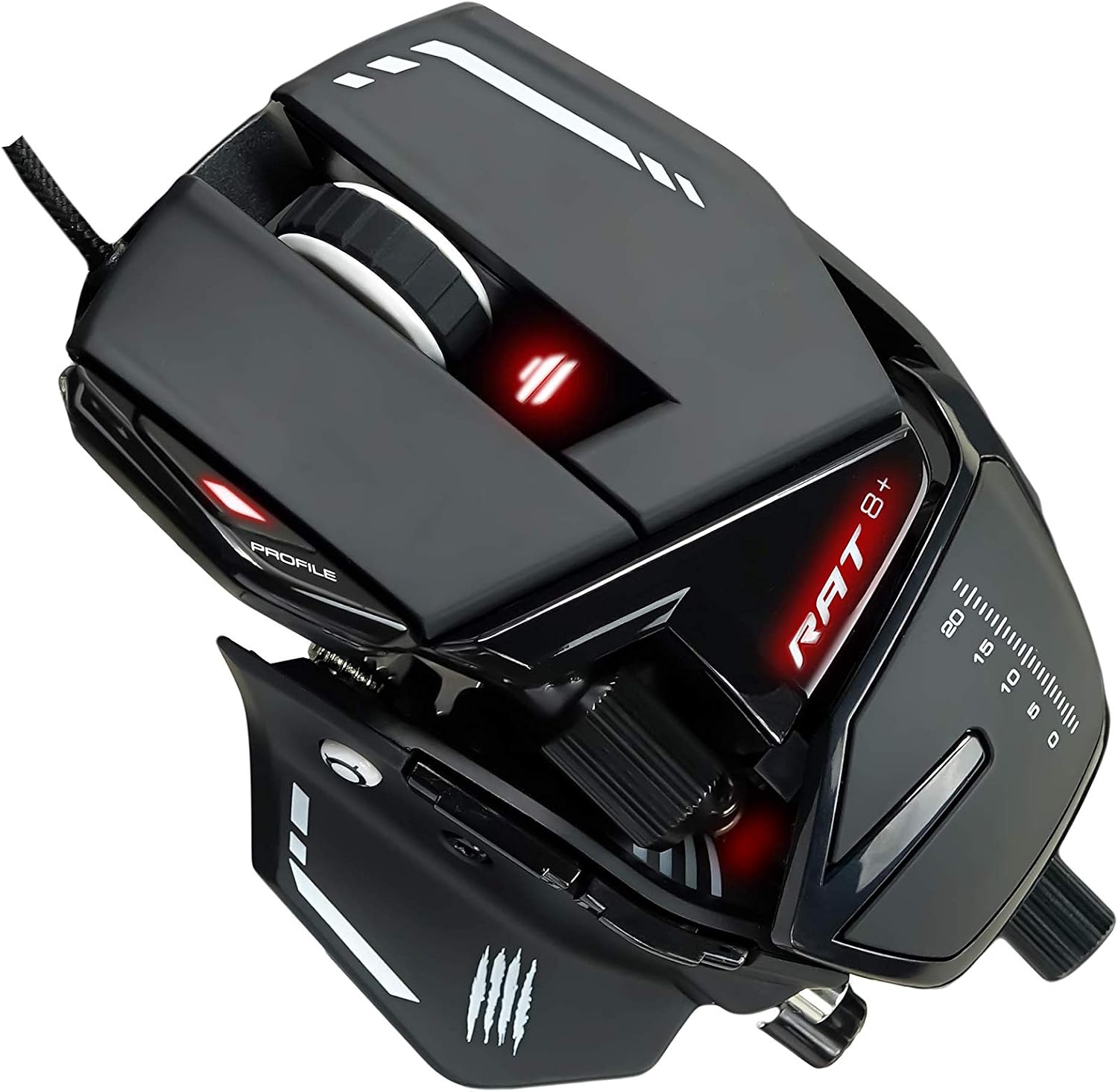 MAD CATZ R.A.T. 8+ Gaming Mouse (USB/Black/16000dpi/11 Buttons) - MR05DCINBL000-0 - Image 4