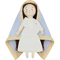 Amazon.com: free-space Blessed Virgin Mary Doll and Baby Jesus ...