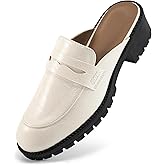 Ecetana Women Mules Comfortable Clogs Platform Chunky Slip on Backless Loafers Casual Walking Business Slide Shoes
