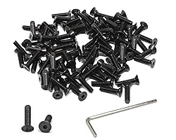 iexcell 100 Pcs M4 x 16mm Thread Pitch 0.7 mm Alloy