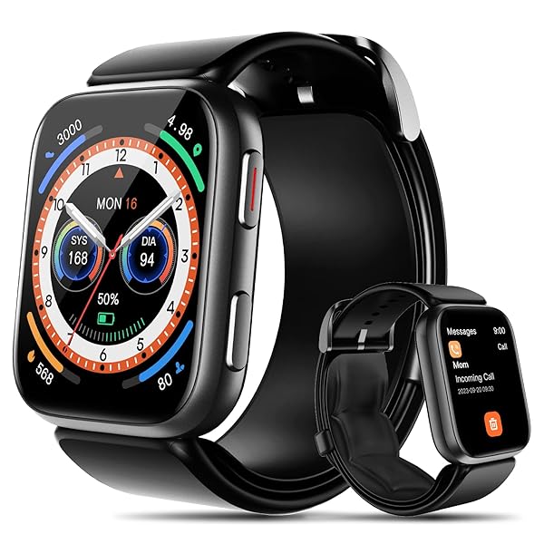SMART WATCH, 1.95″ BLOOD PRESSURE SMART WATCH WITH...