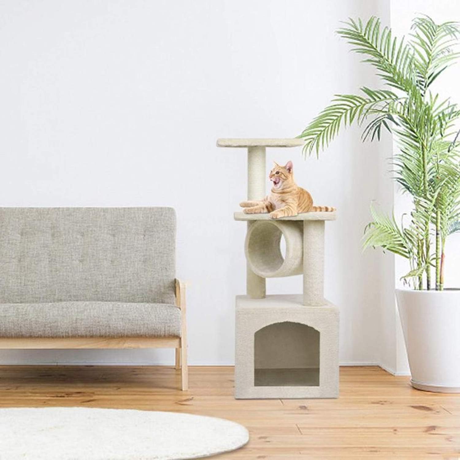 OOTORI Cat Tower Kittens Pet Play House Cat Activity Tree Condo Furniture : Pet Supplies
