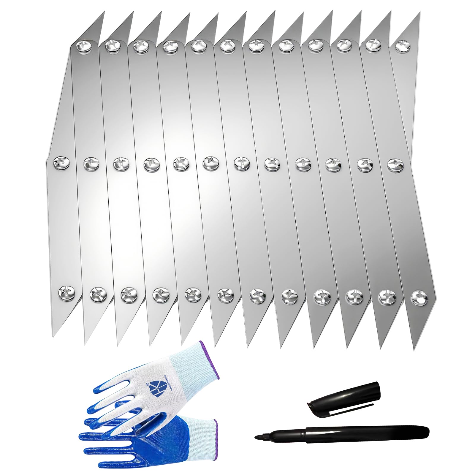 Photo 1 of 12 Point Center Finder Pro – Precision Measuring Tool for Woodworking, Welding & DIY Projects (Silver 12 Point)