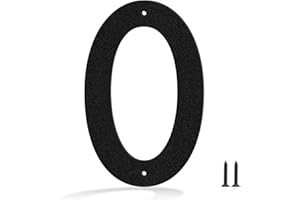 HOUNAHHA 3 Inch Black Metal House Number, Modern Outdoors Address House Number, Door Mailbox Decoration Sign, Metal Home Address Numbers and Letters, Large Visible Scene Signs(0)
