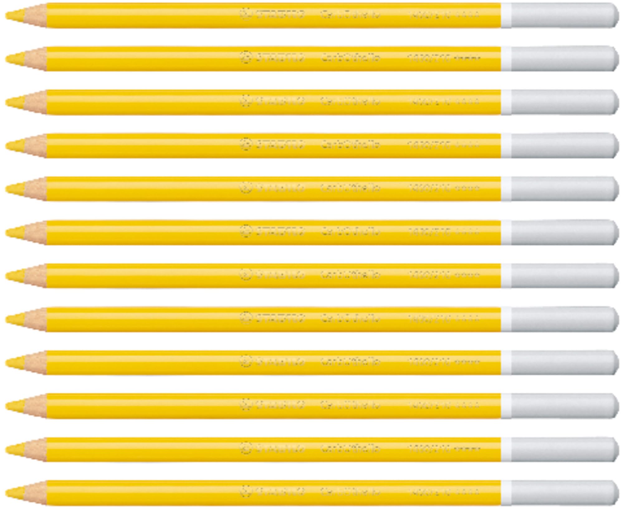 STABILO CarbOthello - Chalk-Pastel Pencil - Pack of 12 - Orange Yellow