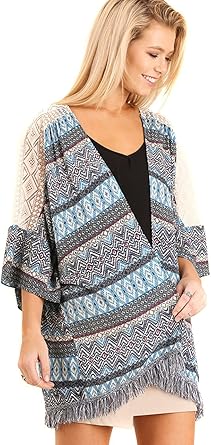 tribal kimono cardigan