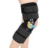 GHORTHOUD Hinged ROM Knee Braces Adjustable Knee Immobilizer Support for Knee Pain ACL MCL PCL Arthritis Meniscus Tear for Men and Women (XL)
