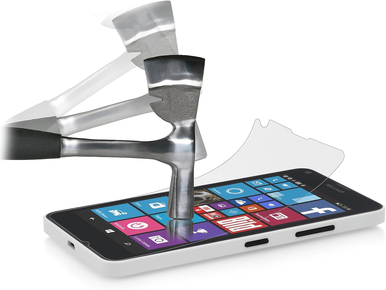 StilGut 2 x Tempered Glass Screen Protector for Microsoft Lumia 640 - Image 5