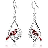 925 Sterling Silver Bee/Hummingbird/Cardinal/Giraffe Drop Dangle Earrings Jewelry Gifts for Women Friends