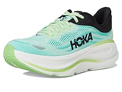 Hoka Men's Bondi 9 Sneaker, Luna Moth/Blue Spark, 16