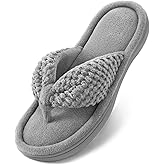 ULTRAIDEAS Women's Popcorn Flip Flop House Slipper with Memory Foam