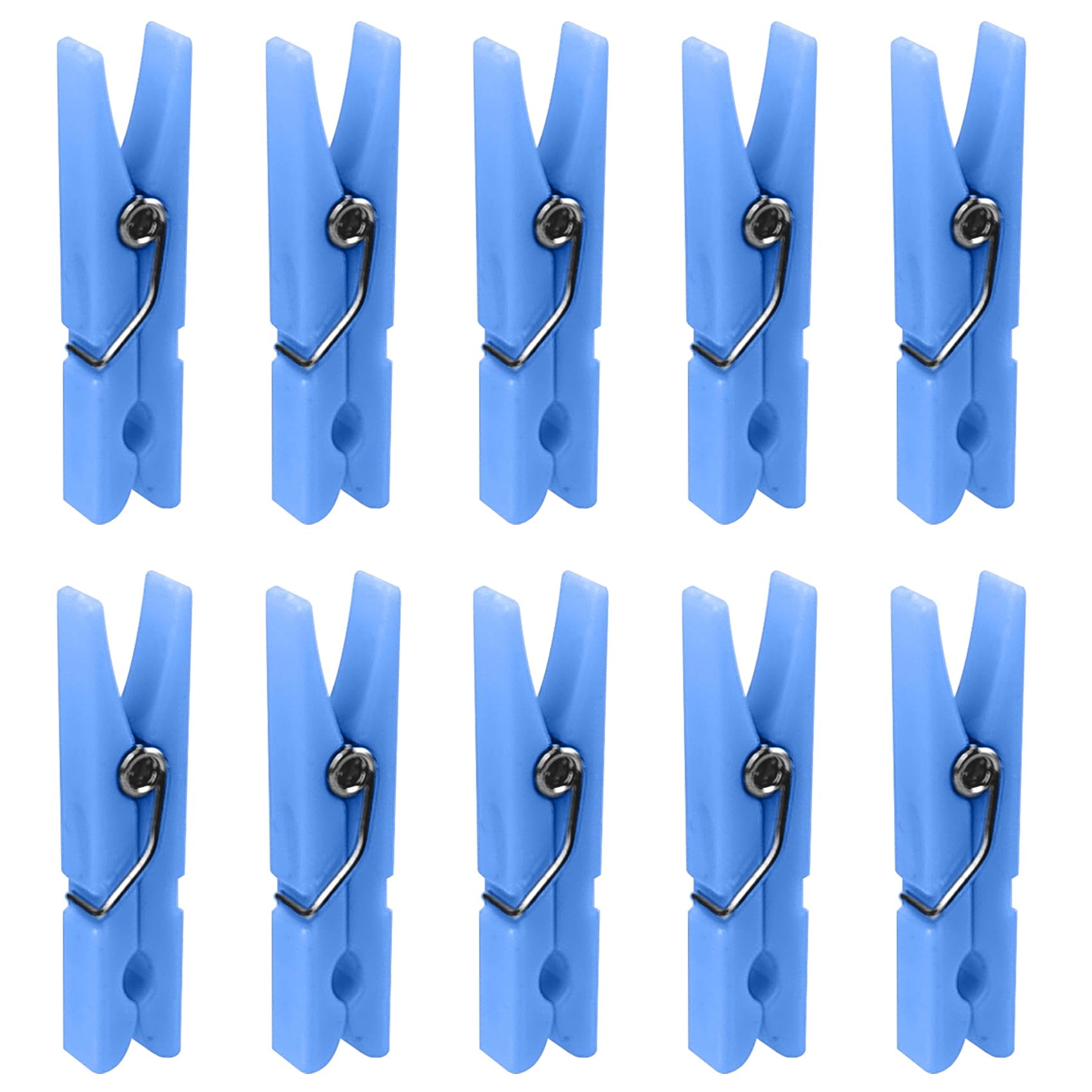 Photo 1 of 30 Pcs Mini Clothes Pins, 1.4 Inch Plastic Clothes Pins for Baby Shower Games Party Decorations DIY Crafts (Blue)