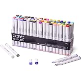 Copic Sketch, Ultra-blendable Alcohol Markers, 72pc Set D