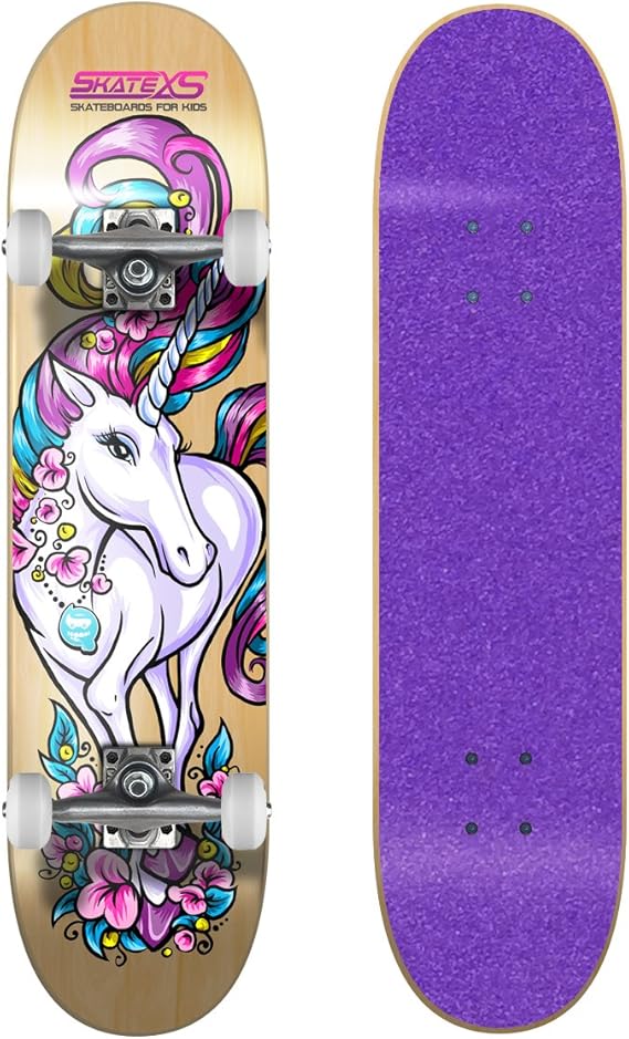 SkateXS Beginner Unicorn Girls Skateboard Amazon.co.uk Sports & Outdoors