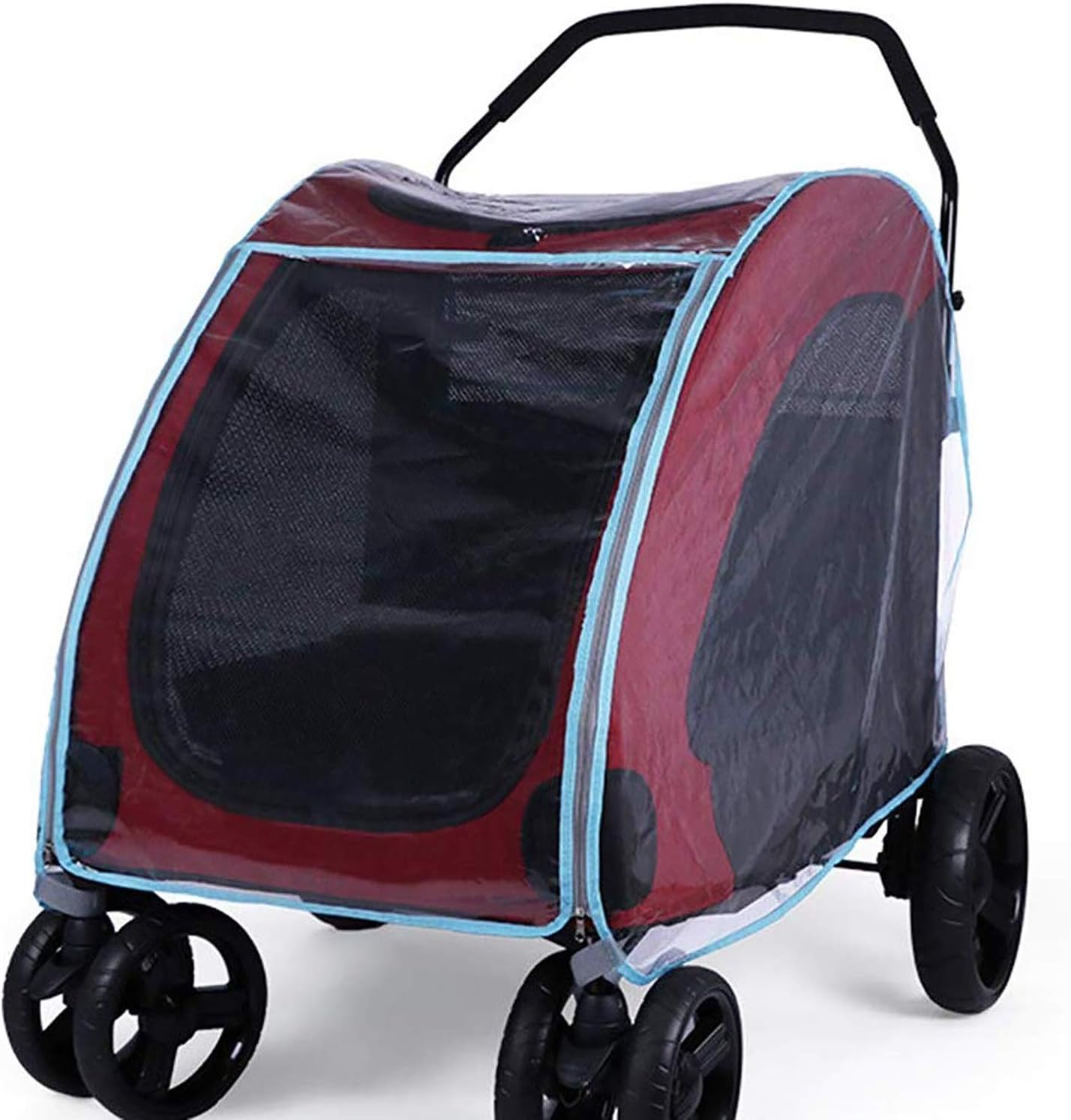 CWTC Pet stroller rain cover dog trolley rain cover baby stroller raincoat windshield rain cover