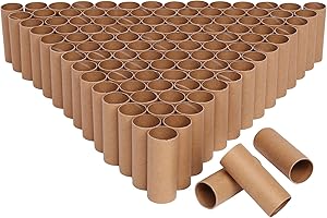 Ruisky 108 Pcs Cardboard Tubes Craft Rolls, Kraft Paper Rolls Cardboard Tubes For Crafts,Paper Towel Rolls For Crafts 1.57x 3.9in (Brown)