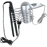 Metaltex Haartrockner Halterung - Edelstahl Optik Wandhalterung