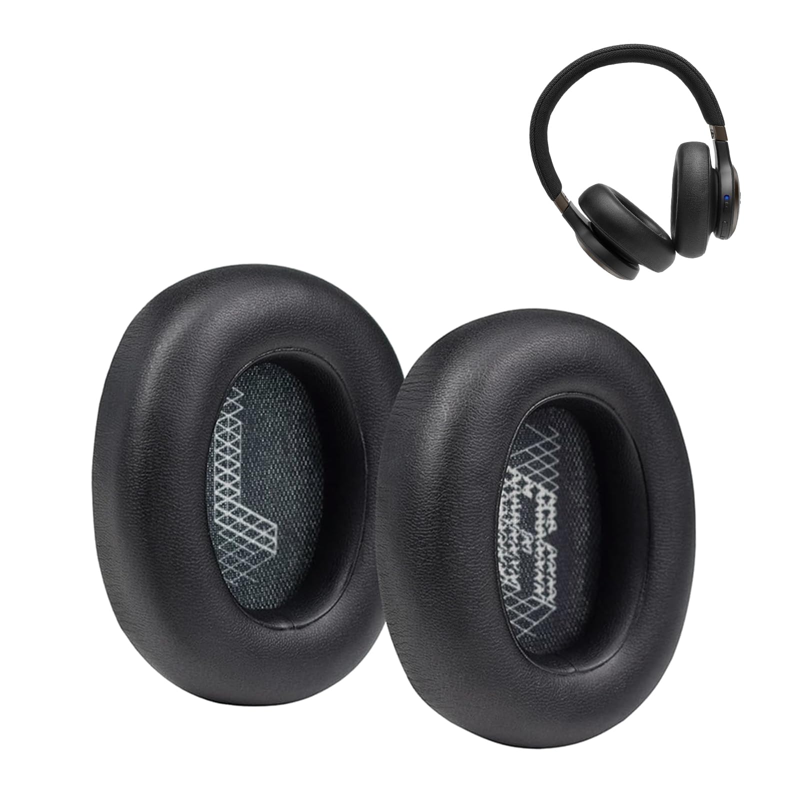 Replacement Ear Pads For JBL LIVE 650BTNC/660 BTNC Headset,Replacement Ear Cushions Foam Ear Cups Covers For JBL LIVE 650BTNC/660 BTNC Headphone (Black)