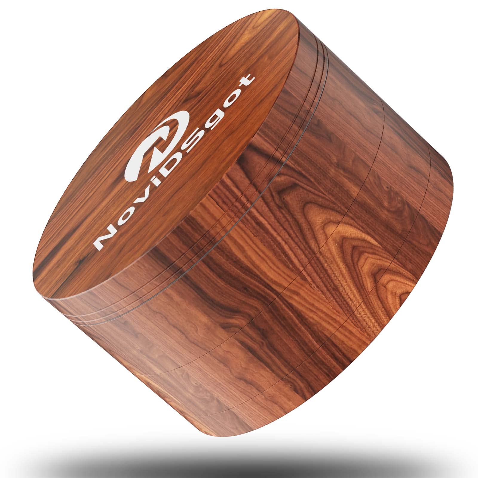 Spice Grinder 3.0 Inch, Large 3'' Grinder, Wooden Brown
