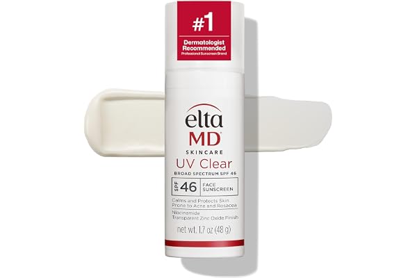 Eltamd Uv Clear Face Sunscreen With Zinc Oxide, Oil-free, Spf 46 And Spf 50 | Calms And Protects Acne-prone Skin And Rosacea,