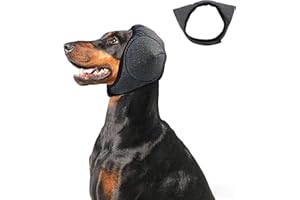 Adhiper Upgrade Dog Ear Muffs Wraps Noise Protection Quiet Ears, Elastic Waterproof Dog Ear Covers for Grooming, Bath, Drying