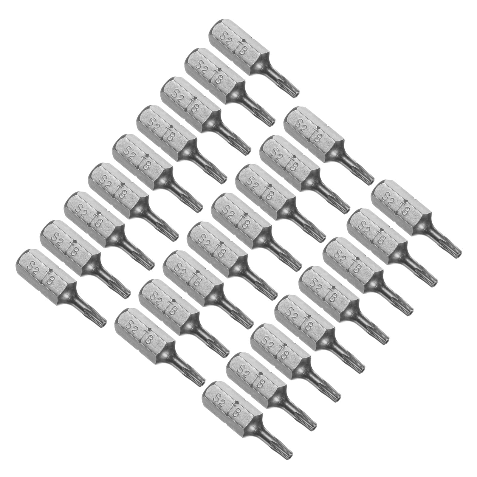 CoCud Torx Screwdriver Bits, 1/4" Hex Shank 25mm Long T8, Magnetic Screwdrivers Bit - (Applications: for Car Maintenance), 25-Pieces