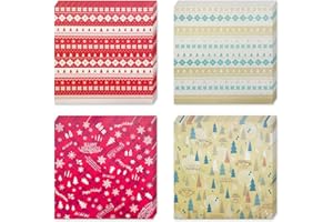 Christmas Origami Paper, 60 Pcs Colorful Origami Square Paper Snowflake, Christmas Tree, Projects for DIY Paper Crafts, Scrap