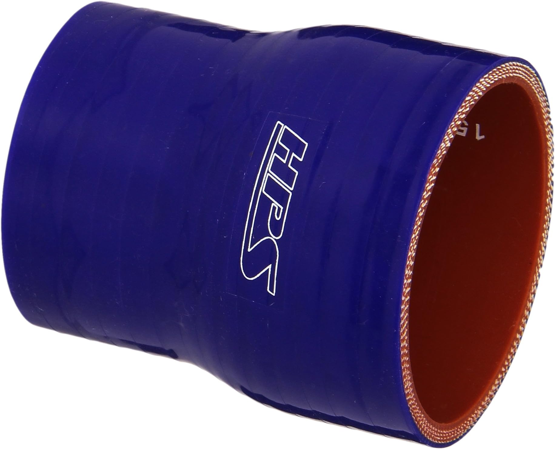 HPS HTSR-200-238-BLUE Silicone High Temperature 4-ply Reinforced Reducer Coupler Hose, 80 PSI Maximum Pressure, 3" Length, 2" > 2-3/8" ID, Blue