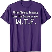 Mondayです。 Even The Calendar Says Wtf Monday Weekday Hoodie | Mazezy