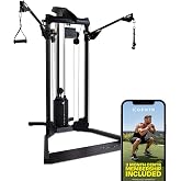 Centr Home Gym Functional Trainer - Multifunctional Cable Machine Home Gym System - Workout Weight Machine for Strength Training - Full Body Compact Exercise &amp; Fitness Equipment Set